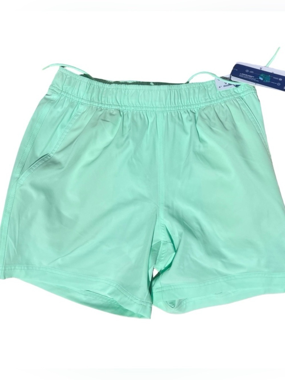 NWT $49.50 Caribbean – 6” Swim Shorts Wave Liner Aqua